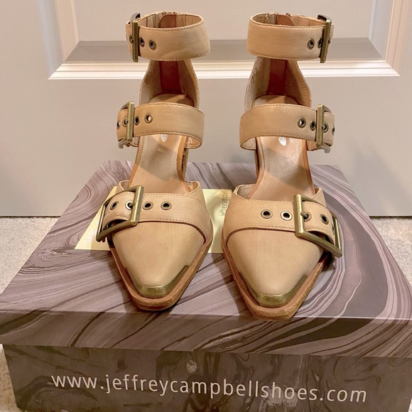 Free People Jeremy Campbell Hendrix Heel Sandals - Natural - Picture 2 of 13